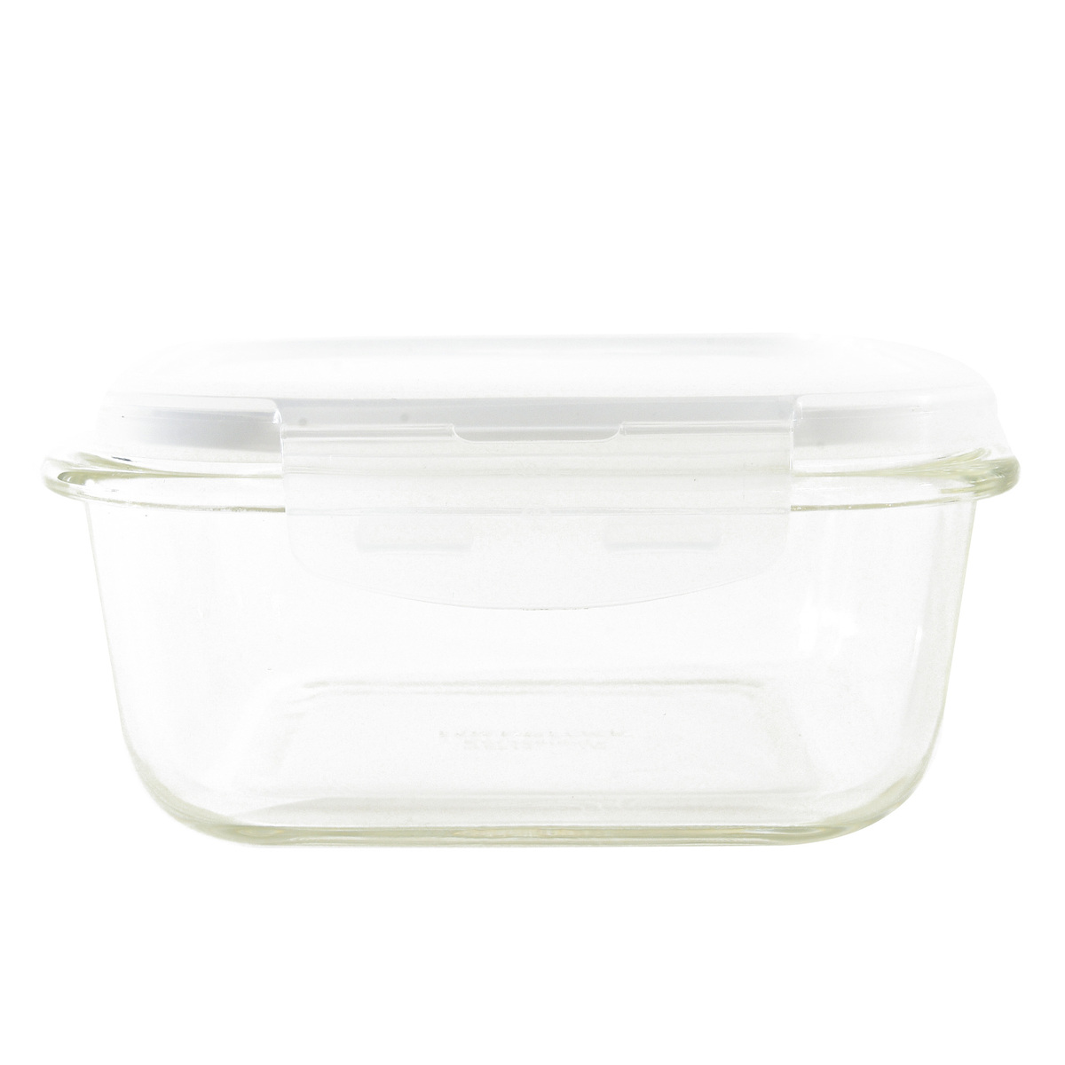 Lock & Lock Square Glass Container with Lid, 540 ml, Clear, LLG215