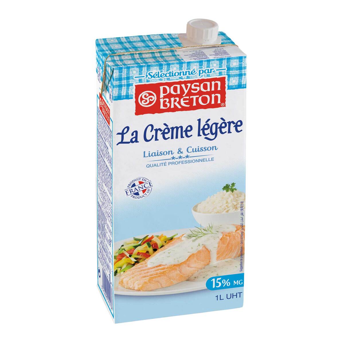 Paysan Breton The Light Cream Thickening & Cooking 15% Fat 1 Litre