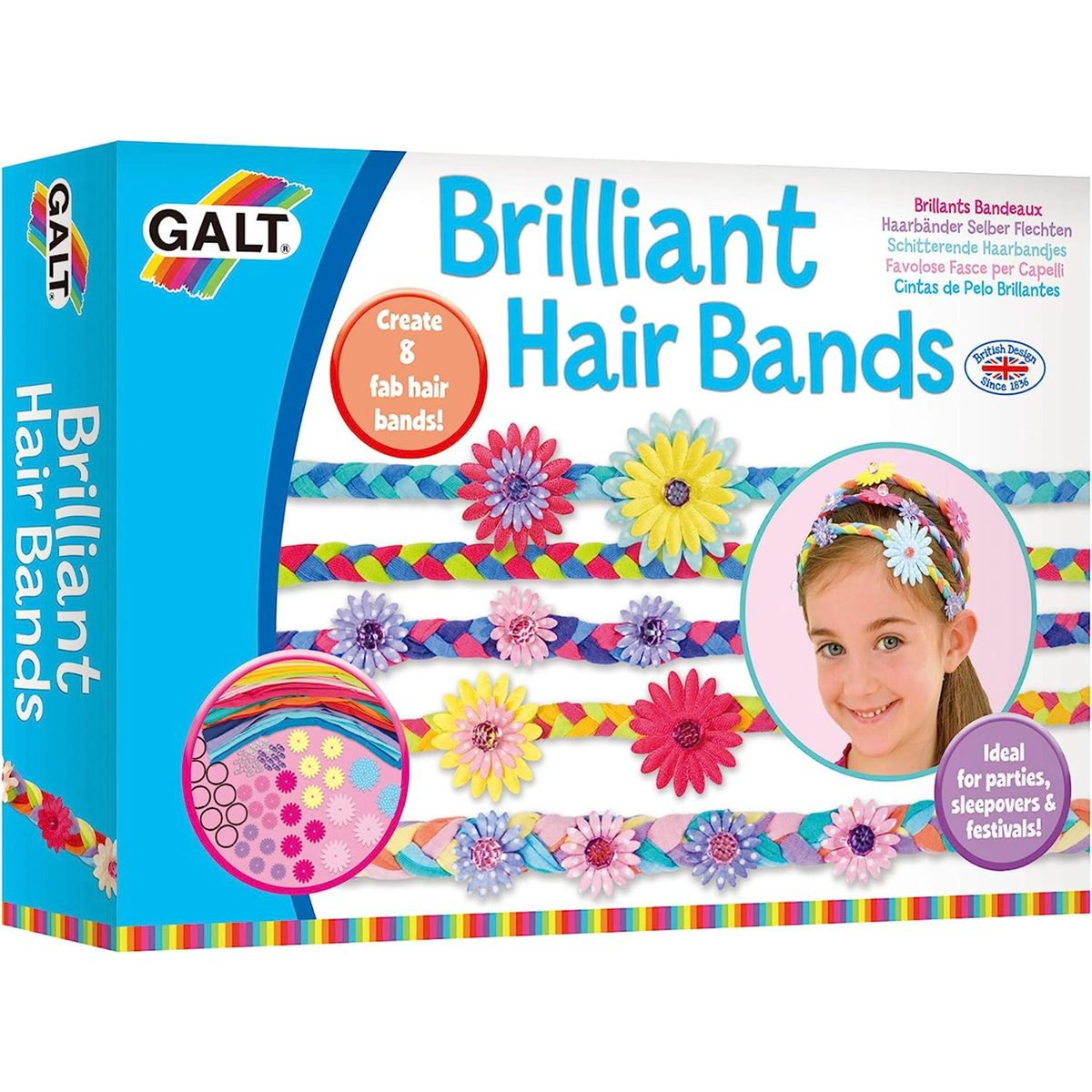 Galt Brilliant Hair Bands Toy, Multicolor, 1004309