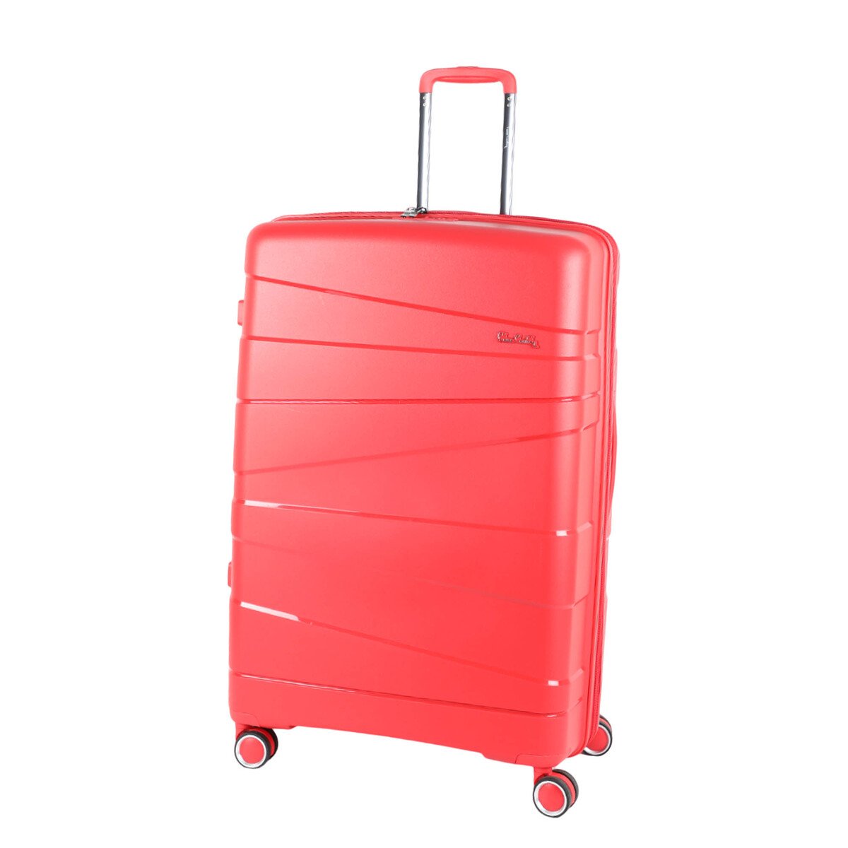 بيير كاردين زيورخ حقيبة سفر صلبة بـ4 عجلات 20 انش أحمر
