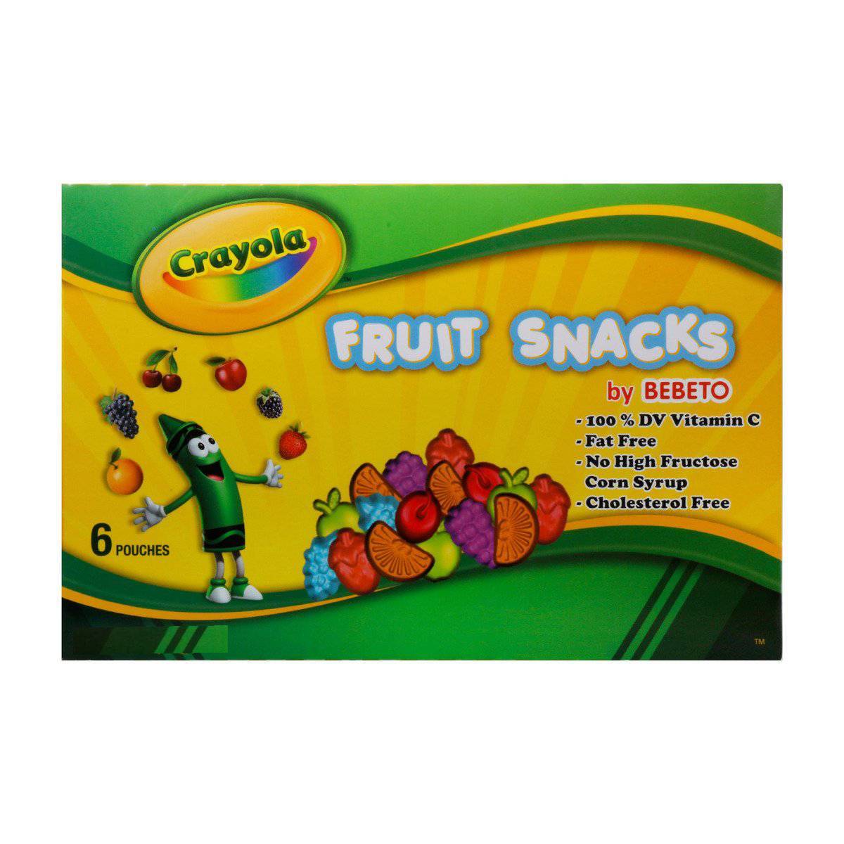 Crayola Fruit Snacks By Bebeto 136 g