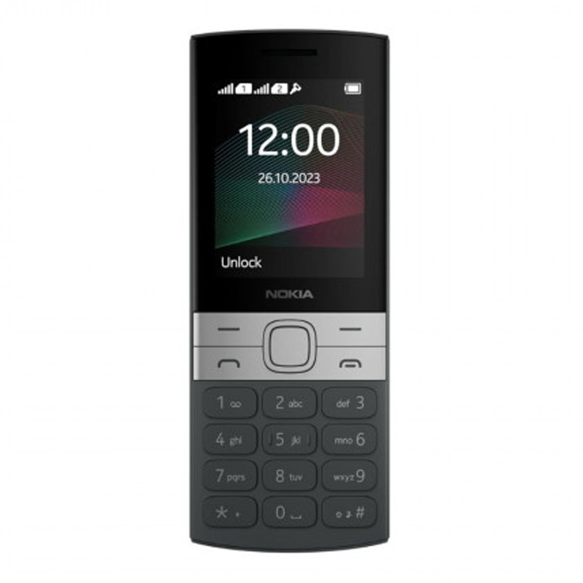 Nokia 150 Dual Sim Feature Phone, Black, TA1582