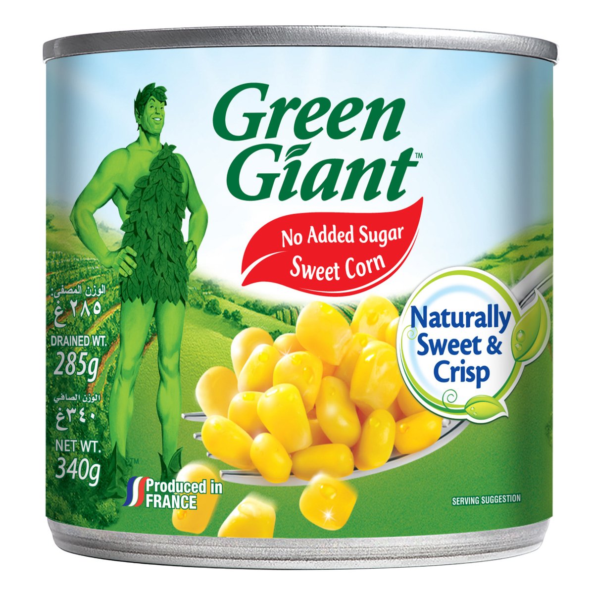 العملاق الأخضر ذرة حلوة بدون سكر مضاف 340 جم