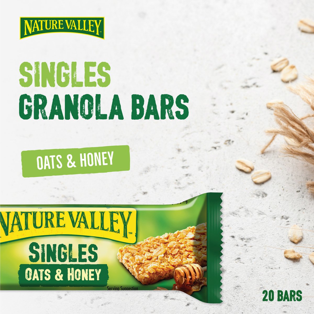 Natural Valley Crunchy Cereal Bars Oats & Honey 9 x 21 g
