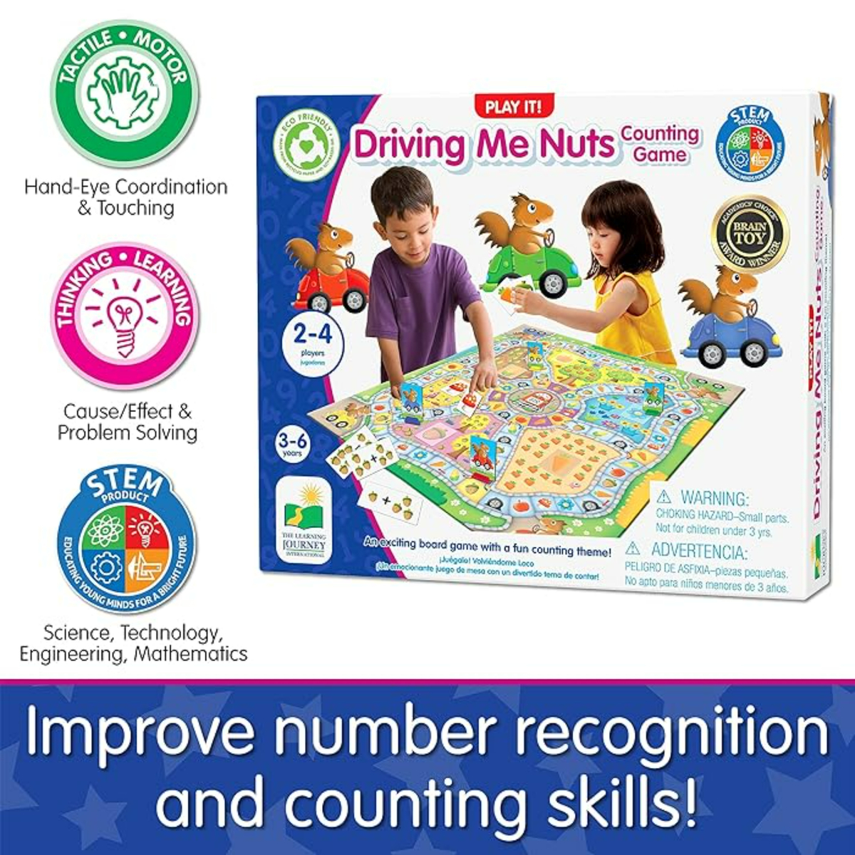 The Learning Journey Play It! Drive Me Nuts Game, Assorted, 369531
