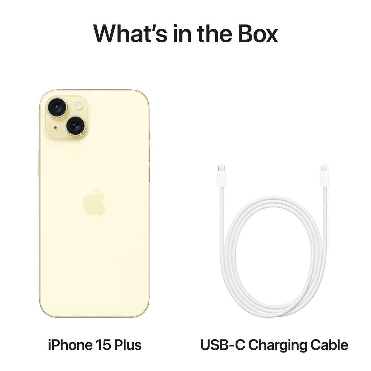 Apple iPhone 15 Plus, 512 GB Storage, Yellow