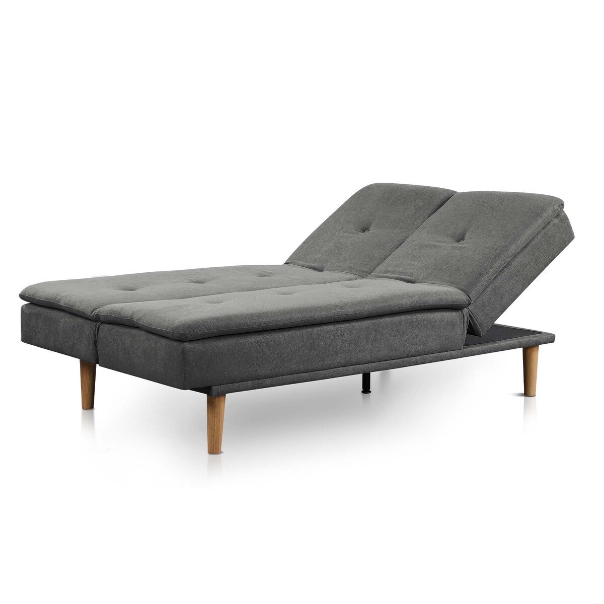Maple Leaf Fabric Sofa Bed 4410 Silver