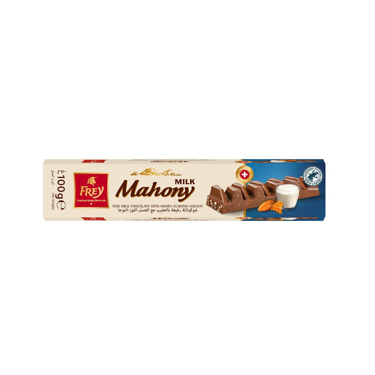 Frey Mahony Milk Chocolate Bar, 100 g