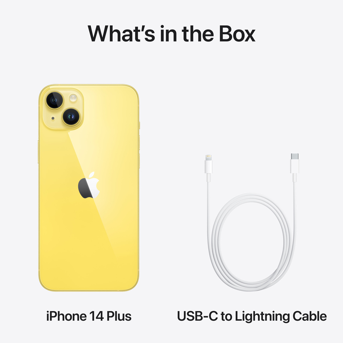 Apple iPhone 14 Plus, 256 GB Storage, Yellow