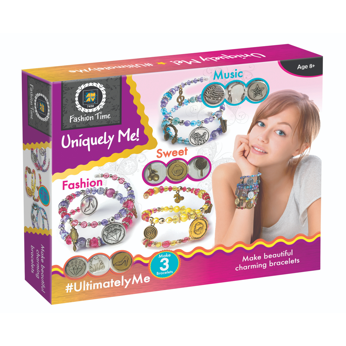 Amav Fashion Uniquely Me-Ultimately Me Jewelry Making Kit Toy, Multicolor, 7450