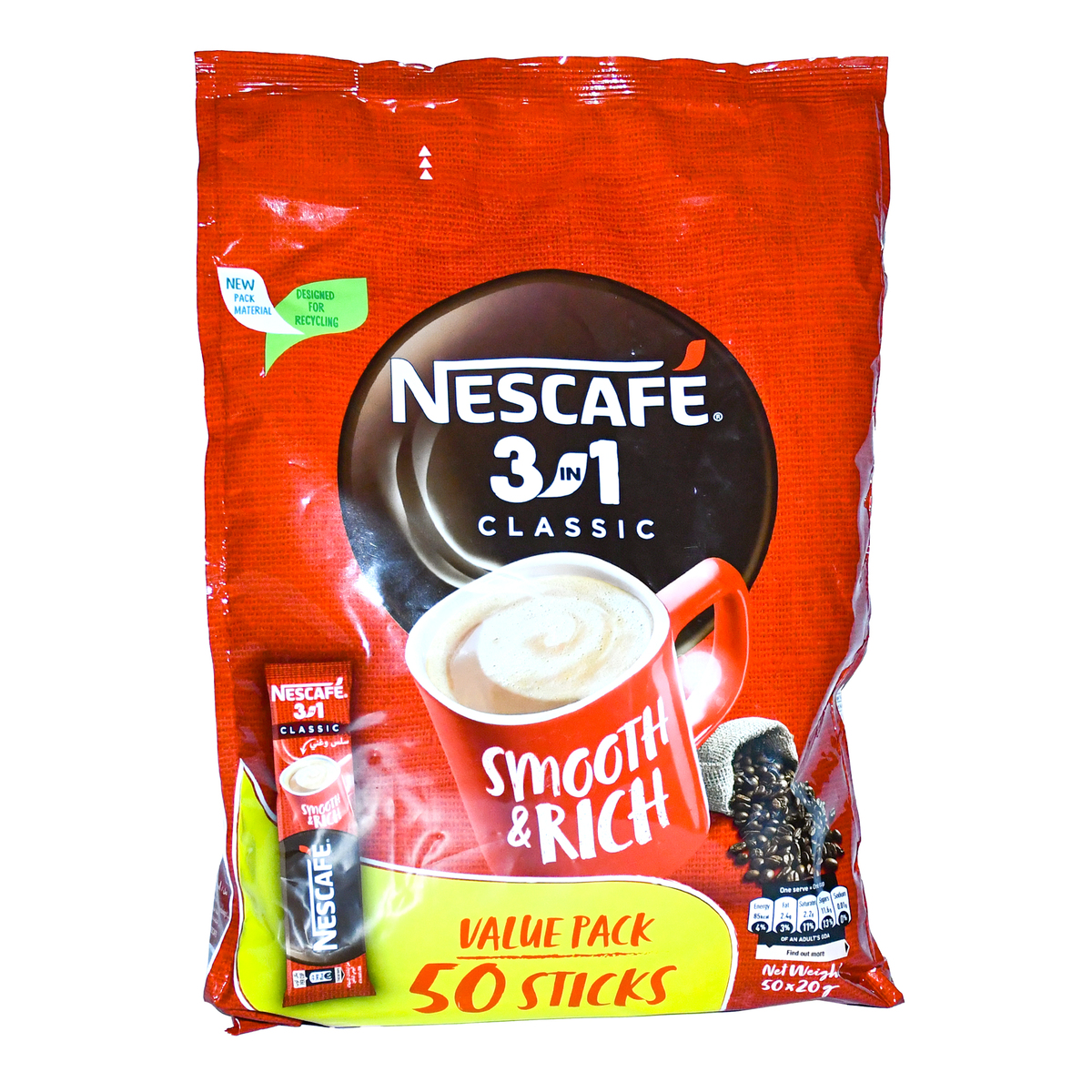 NESCAFE 3 in 1 Classic Ice Coffee Mix 20g