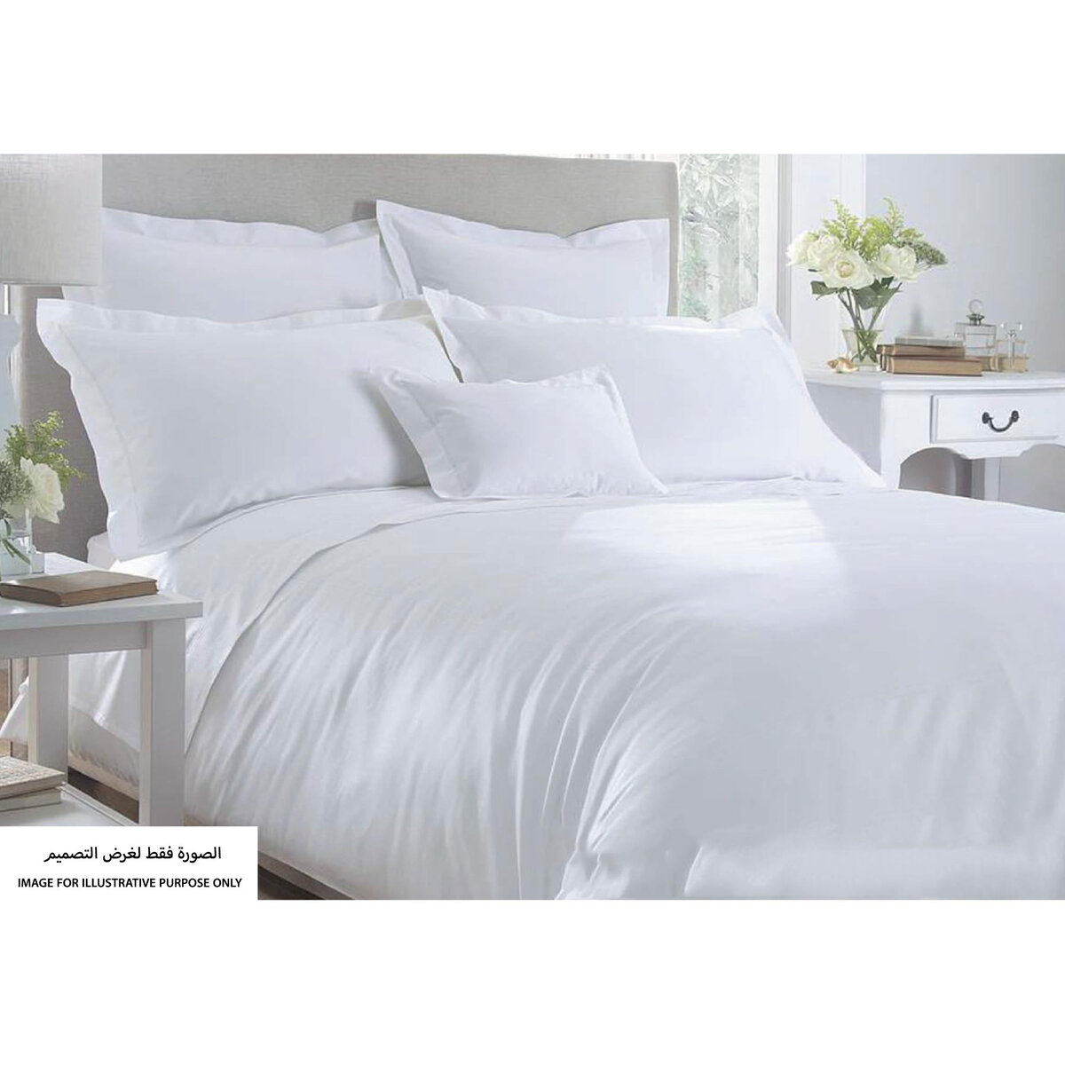 Homewell Fitted Sheet Single 2pc Set White