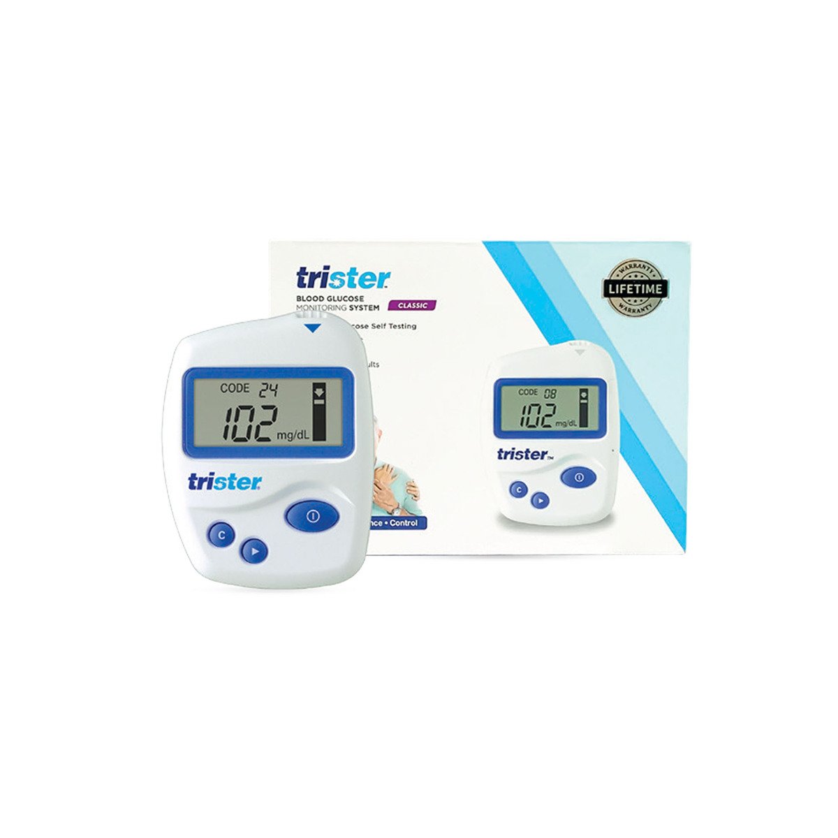 Trister Blood Glucose Monitoring System TS-375BG + Strip 50’s x 2