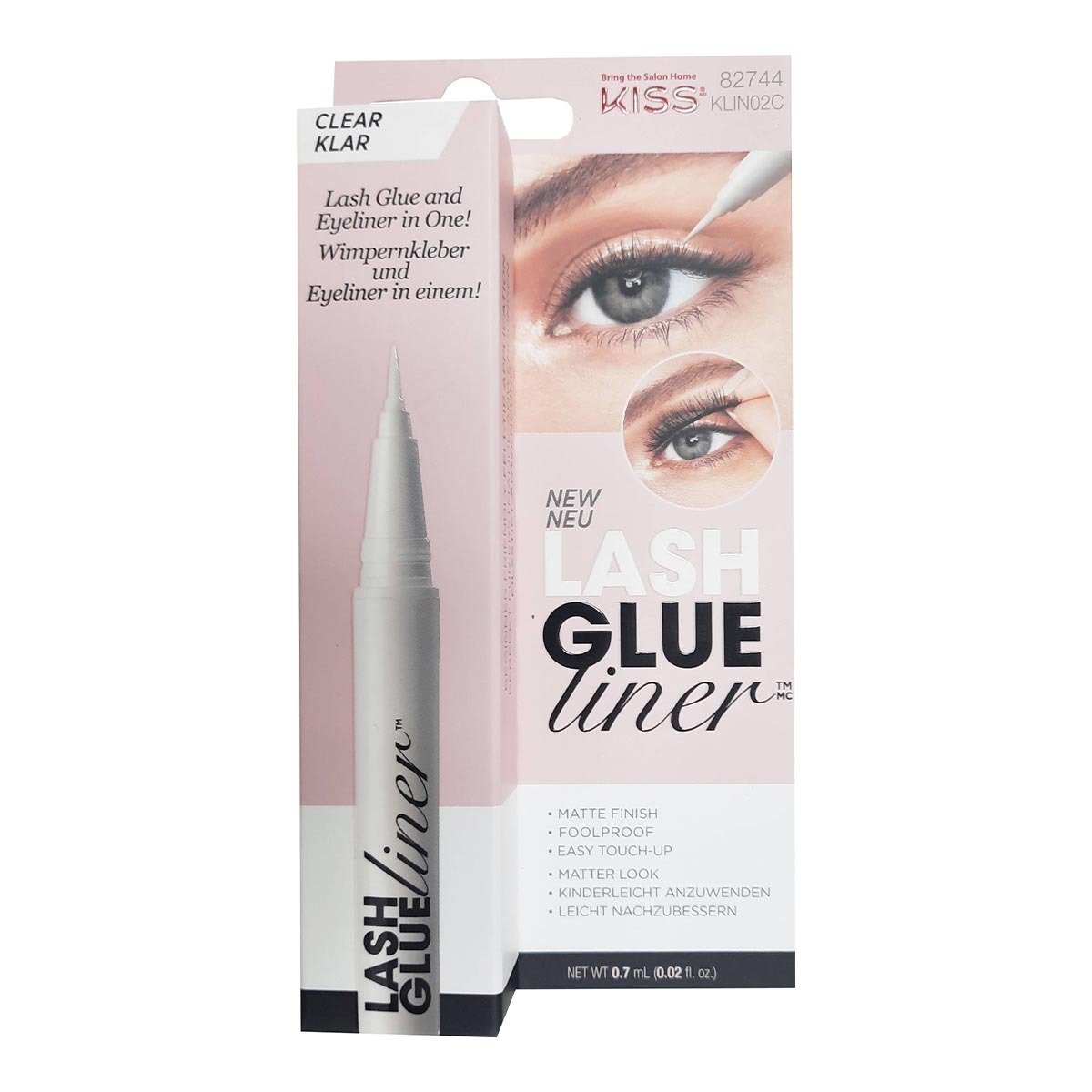 Kiss Lash Glue Liner Clear KLIN02C 0.7 ml