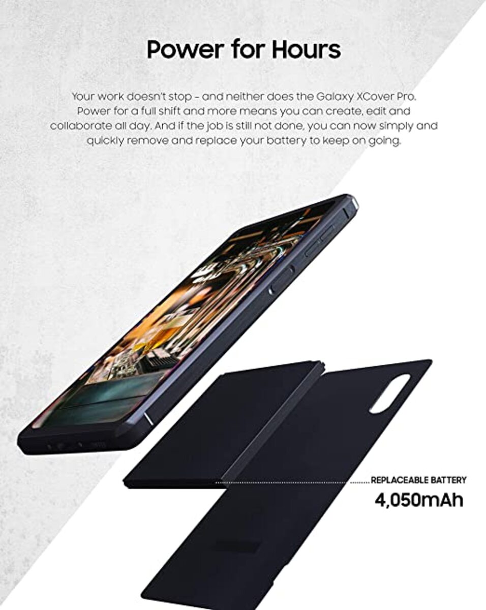 Samsung Galaxy XCover Pro 4GB RAM 64GB Black 4G, UAE Version, XCover Pro