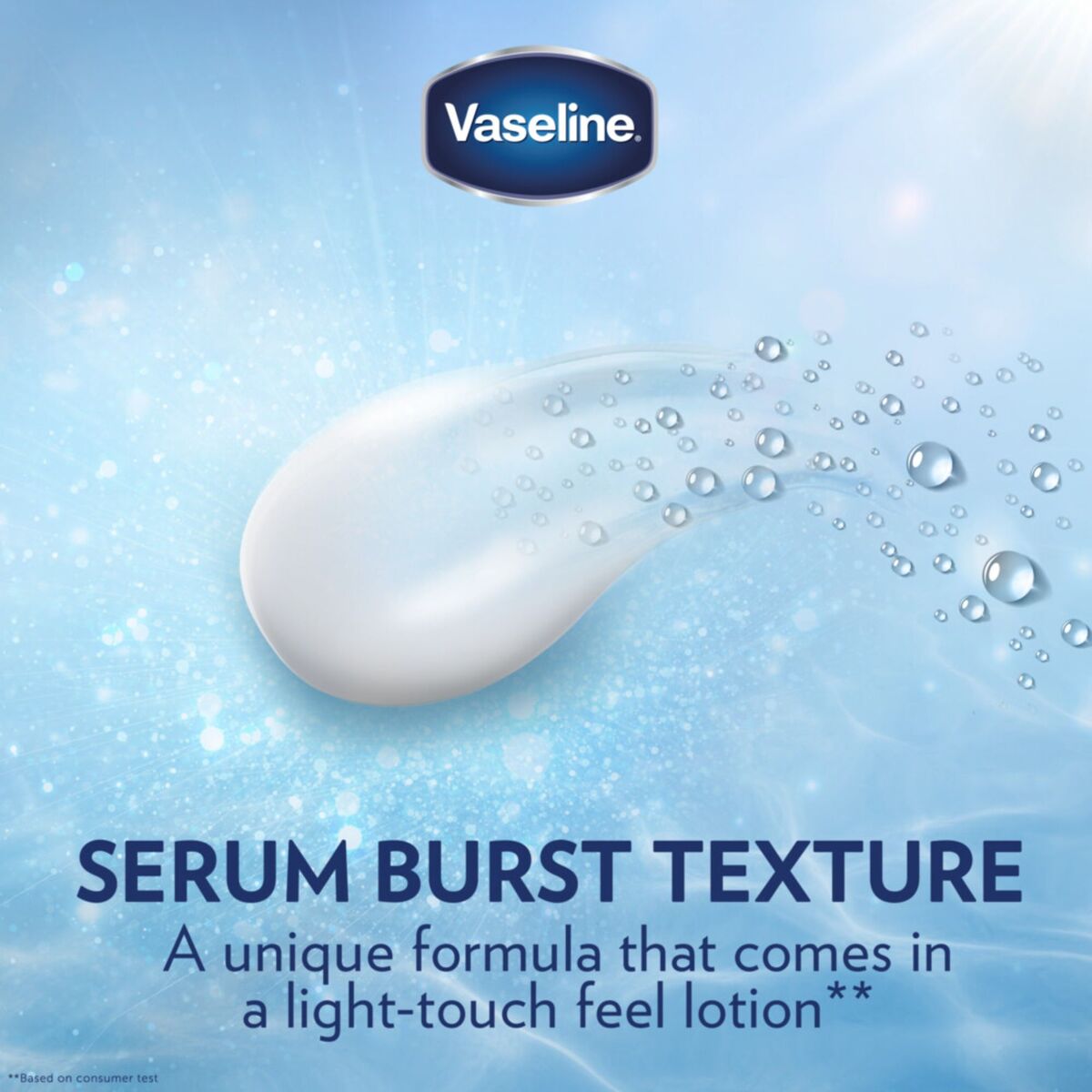 Vaseline Essential Even Tone Gluta-Hya Flawless Glow Serum Burst UV Lotion 200 ml