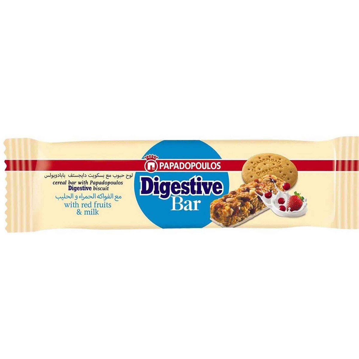 Papadopoulos Digestive Bar With Red Fruits and Milk 28 g