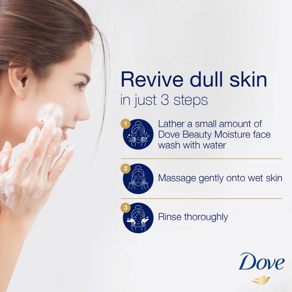 Dove Beauty Moisture Facial Cleansing Mousse 160 ml
