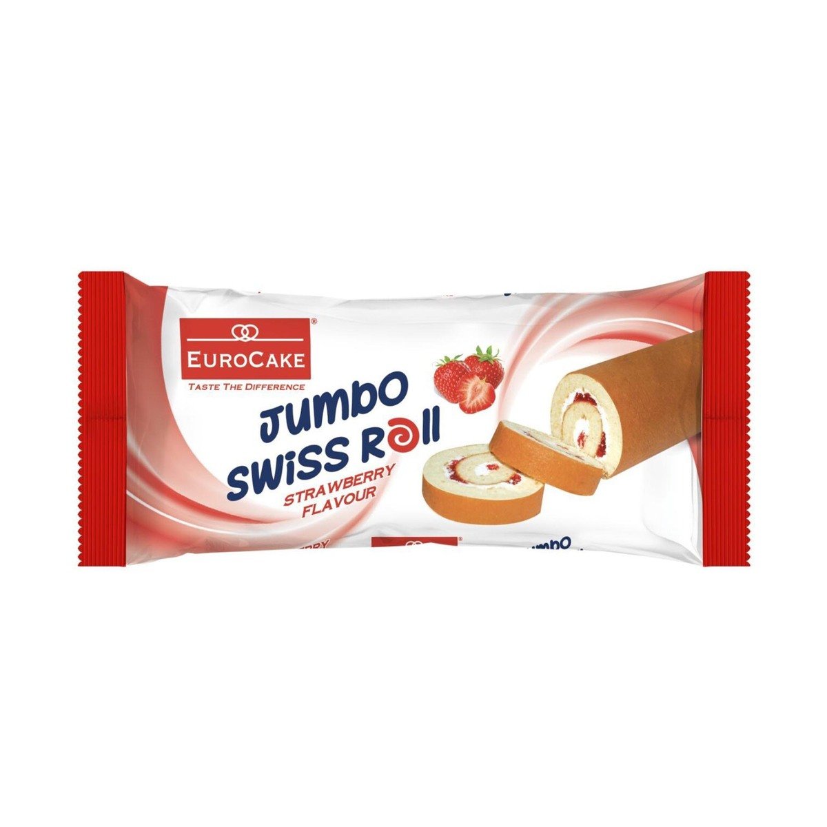 Euro Cake Strawberry Jumbo Swiss Roll 50 g