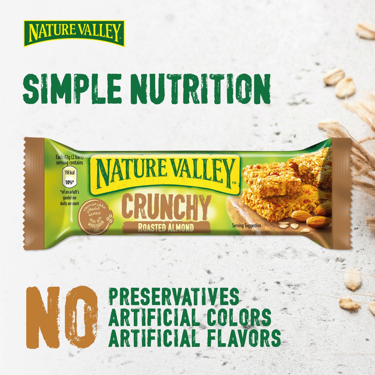 Nature Valley Crunchy Oats & Roasted Almonds Granola Bar 42 g