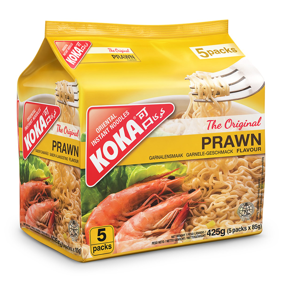 Koka Prawn Instant Noodles 5 x 85 g