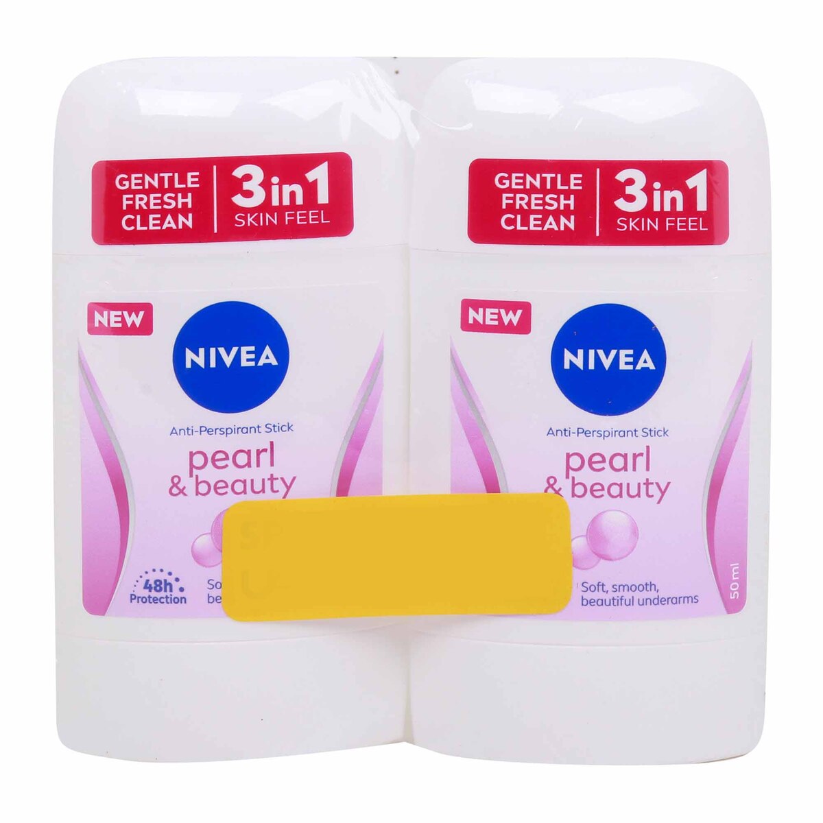 Nivea Women Pearl & Beauty Anti-Perspirant Deo Stick, 2 x 50 ml