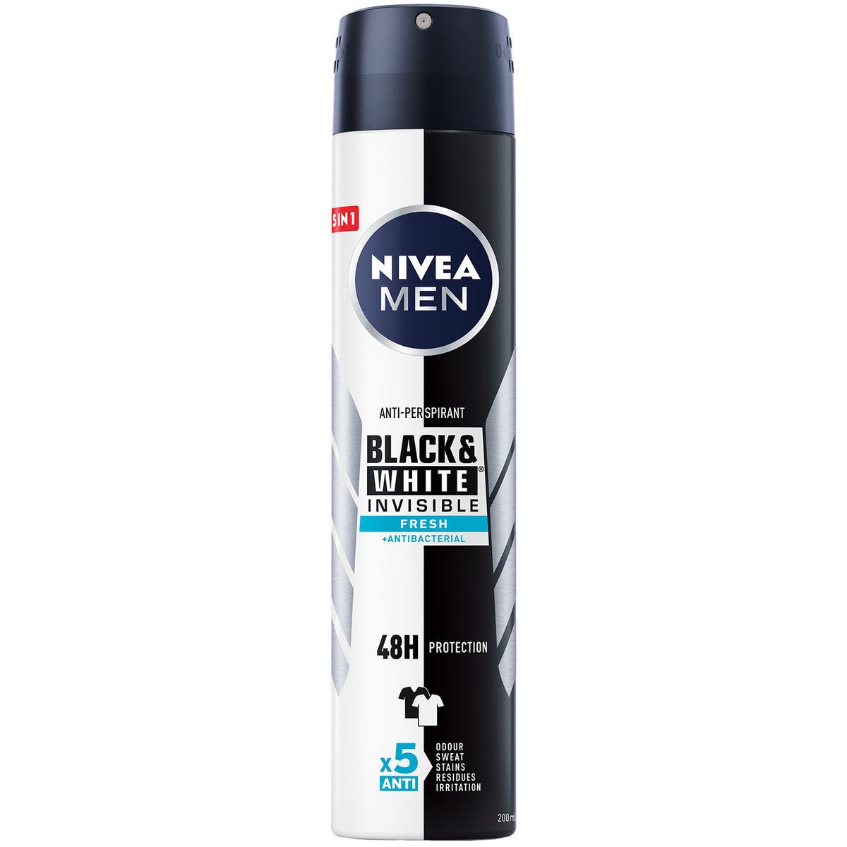 Nivea Men Deodorant Spray Black & White Invisible 200 ml