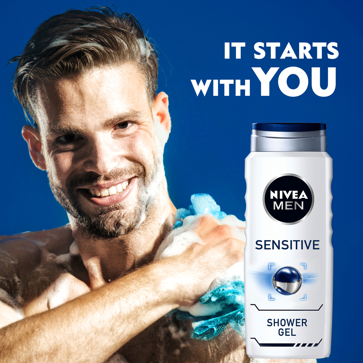 Nivea Men 3in1 Sensitive Shower Gel 250 ml