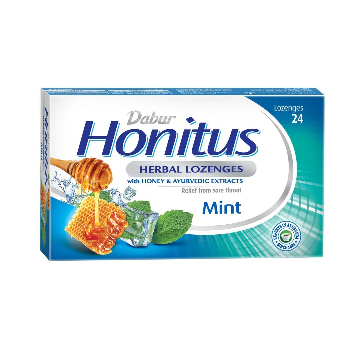 Dabur Honitus Herbal Lozenges with Mint Flavor 24 pcs