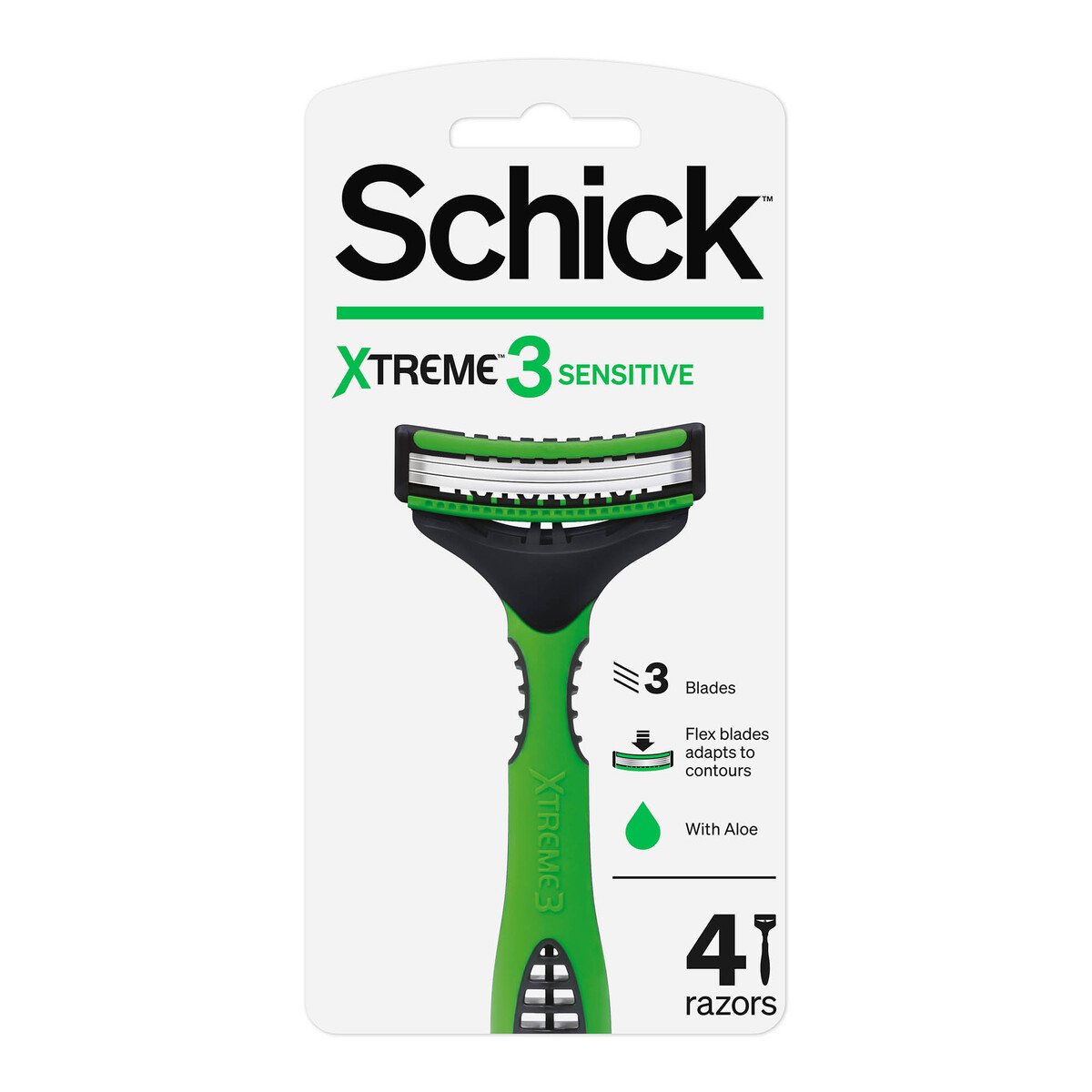 Schick Xtreme 3 Sensitive Disposable Razors 4 pcs