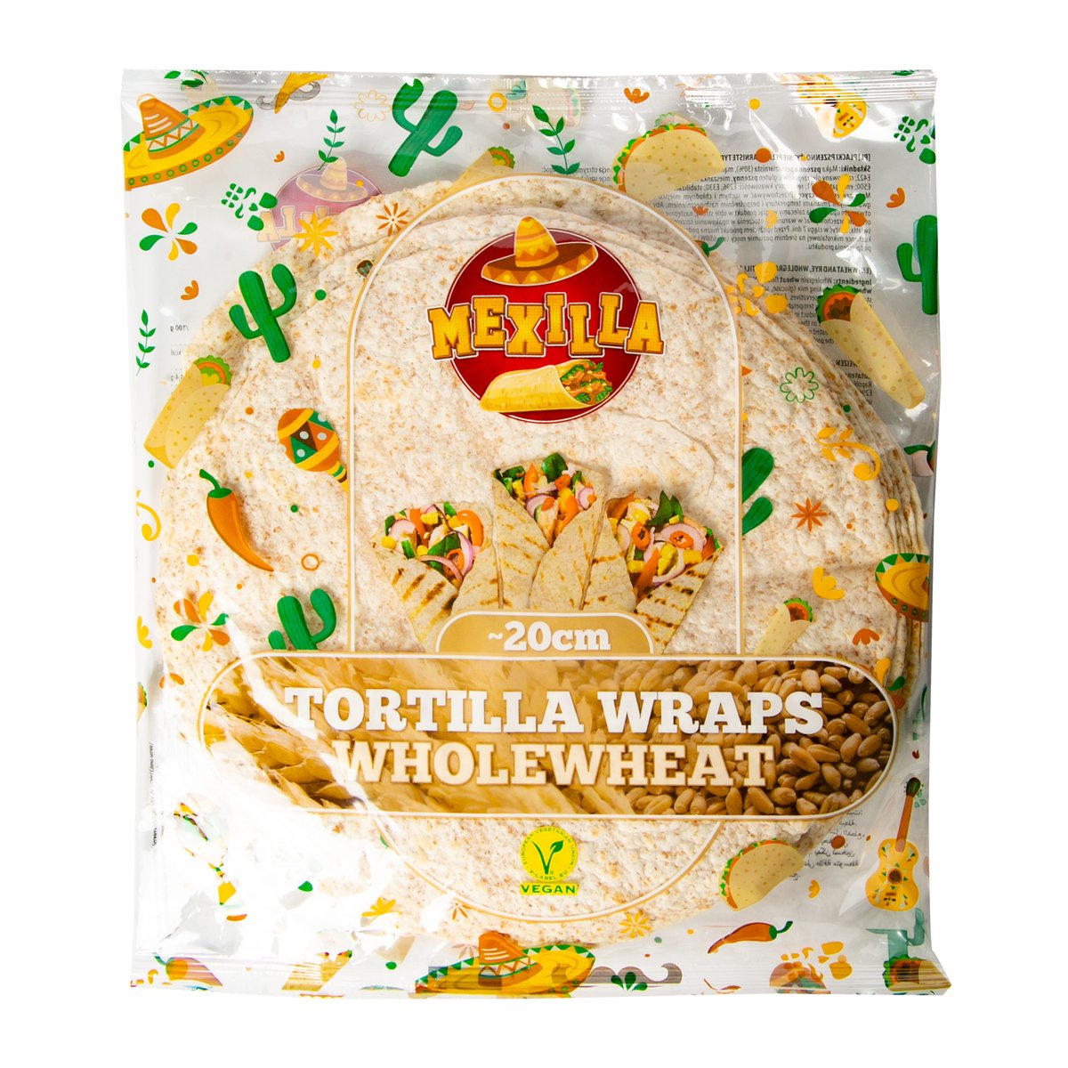 Mexilla Whole Wheat Tortilla Wraps 20cm 400 g