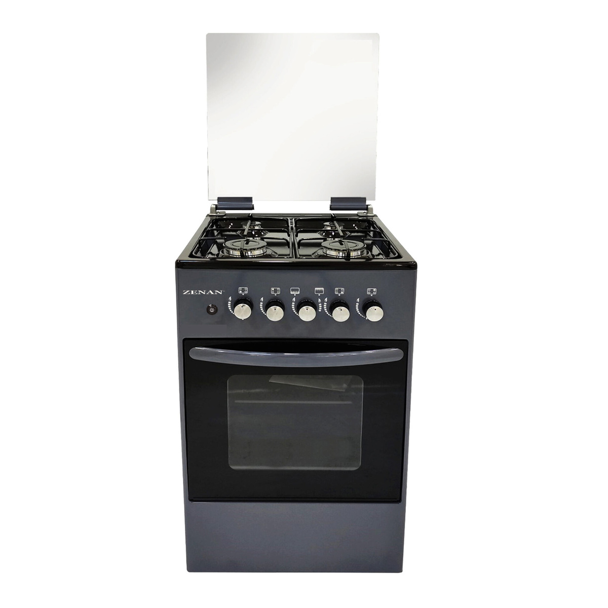 Zenan 4 Burner Gas Cooking Range, 50 x 50 cm, Grey, ZGC-50X50FG