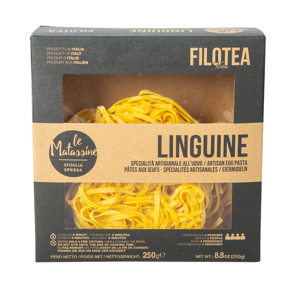 اشتري قم بشراء Filotea Linguine Artisan Egg Pasta 250 g Online at Best Price من الموقع - من لولو هايبر ماركت Pasta في الكويت