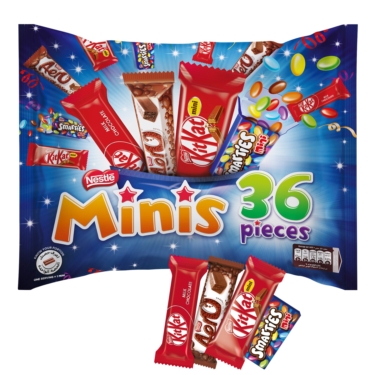 Nestle Minis Mix Assorted Chocolate 36 pcs 480 g
