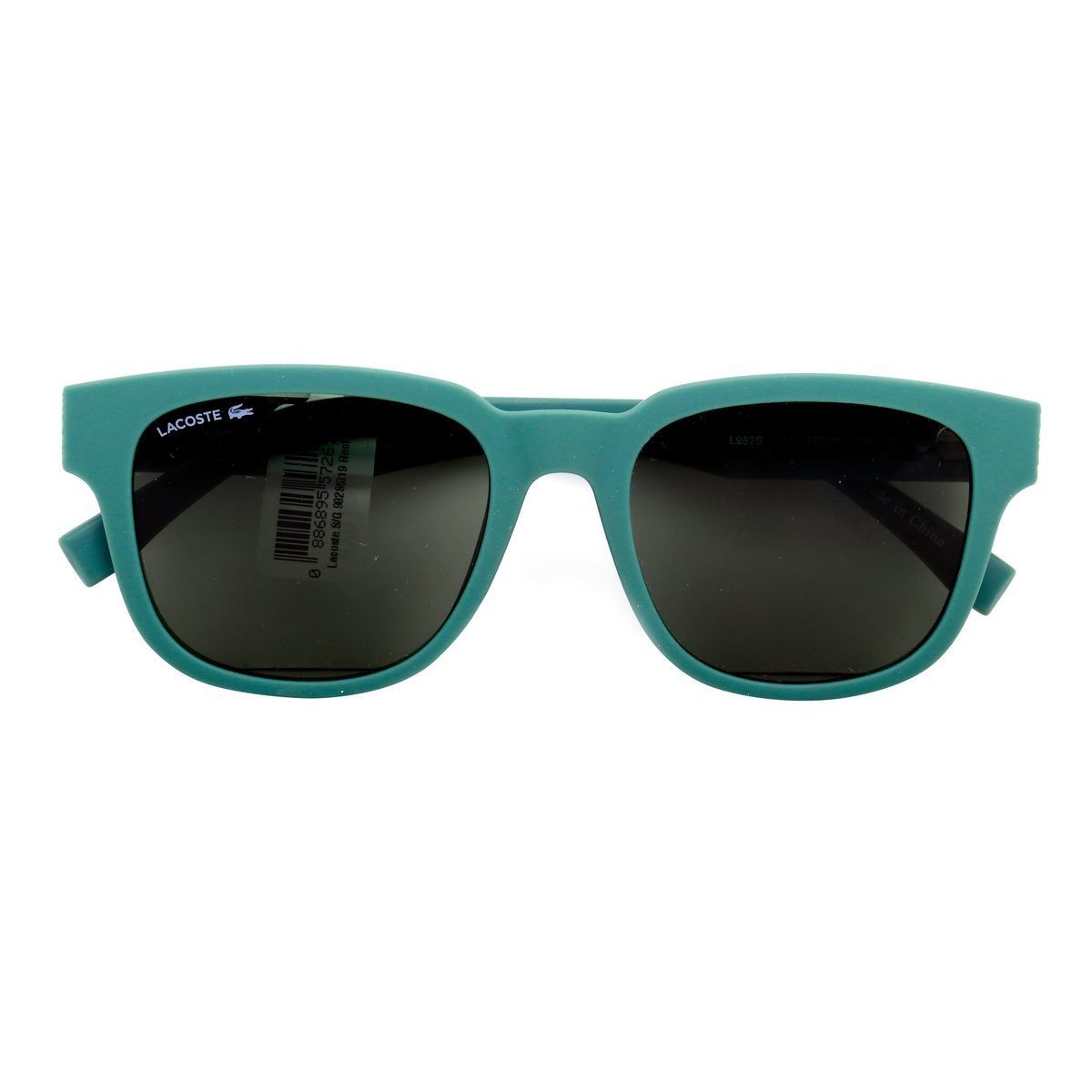 Lacoste Men's Rectangle Sunglasses, Green, 982S5319