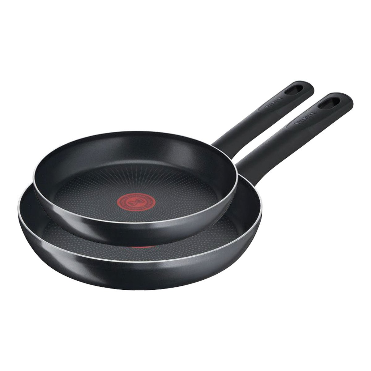 Tefal Hard Titanium Non-stick Fry Pan Set, 26 cm + 20 cm, Black Online at  Best Price, Fryers / Pans