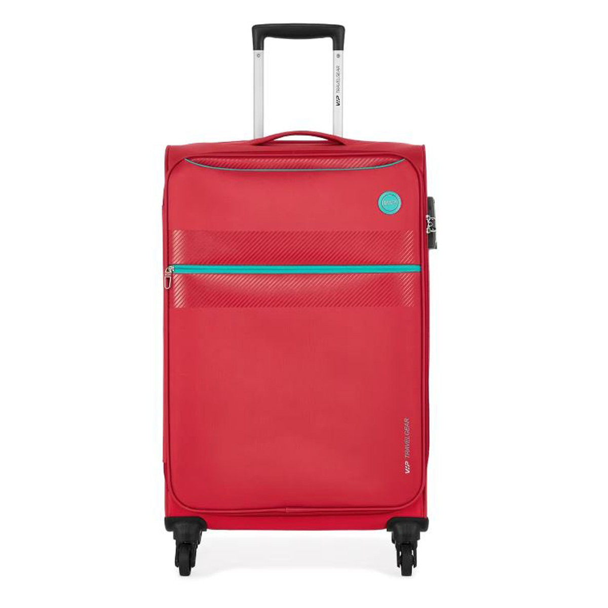 VIP Hi-Lite 4 Wheel Soft Trolley, 69 cm, Red
