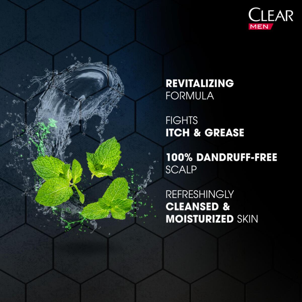 Clear Men 3in1 Active Cool Shampoo, Body & Face Wash 400 ml