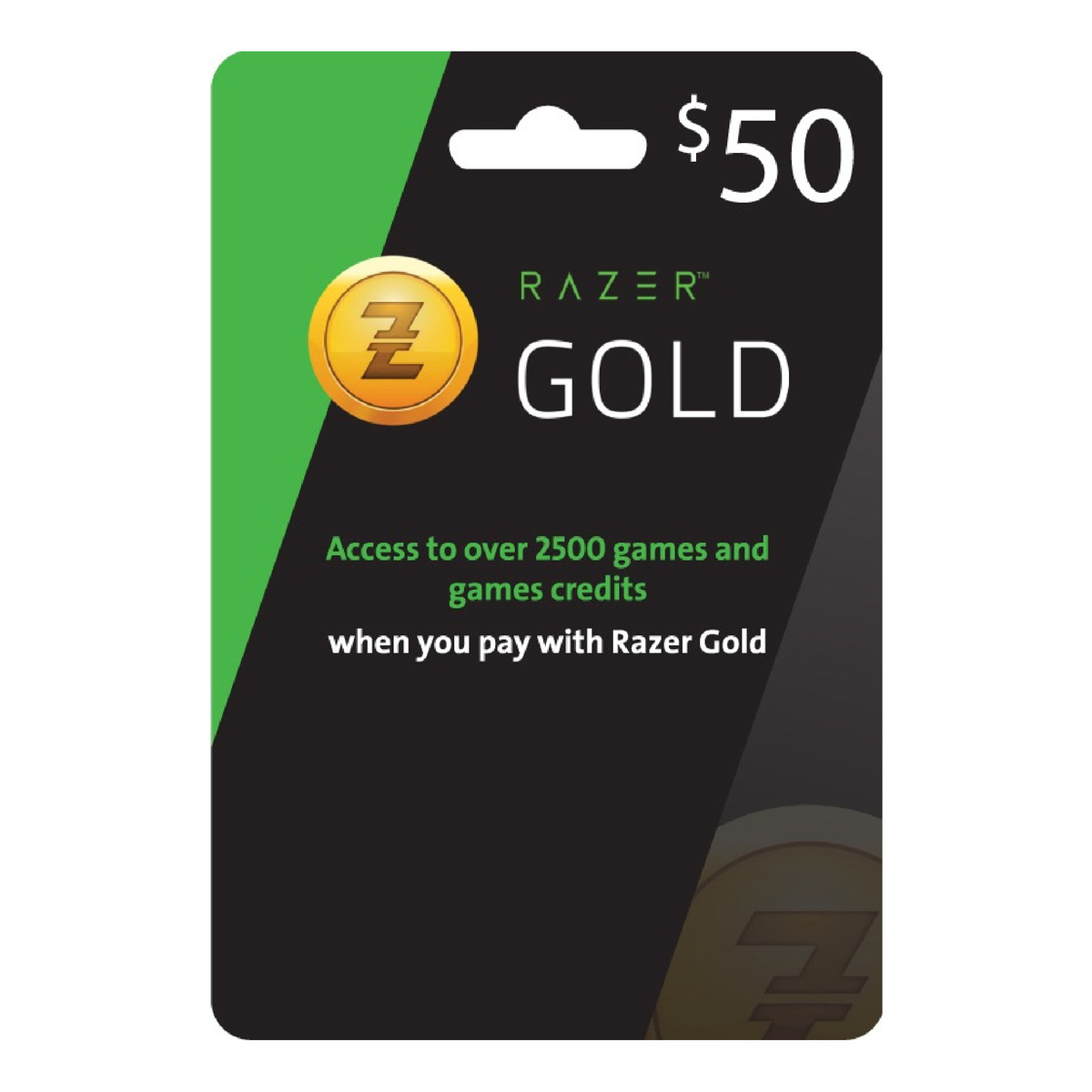 Razer Gold Digital Gift Card, $50 (Global)