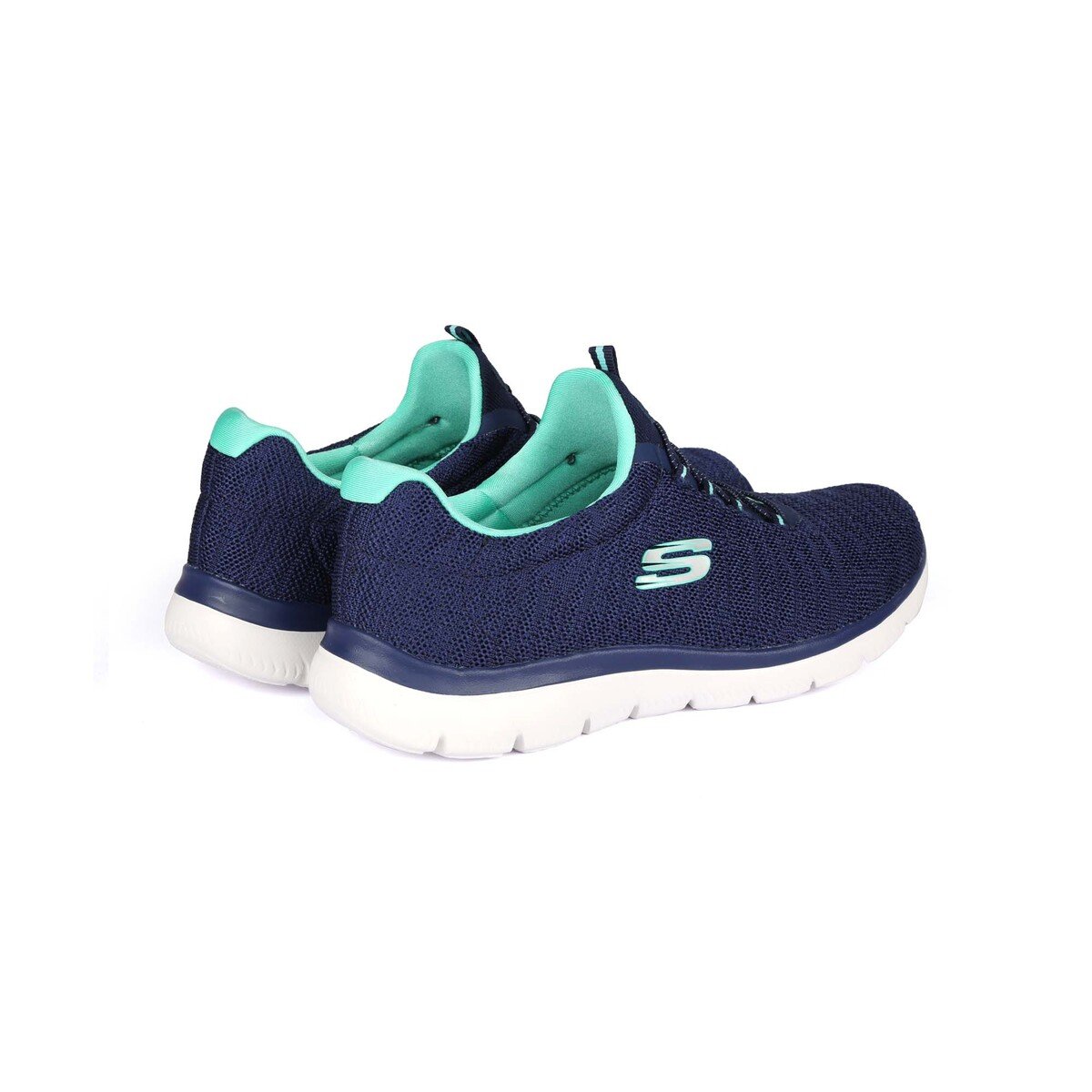 سكيتشرز سامت توتال ليجر حذاء رياضي للنساء ، 149038-NVGR ، كحلي-أخضر ، 37