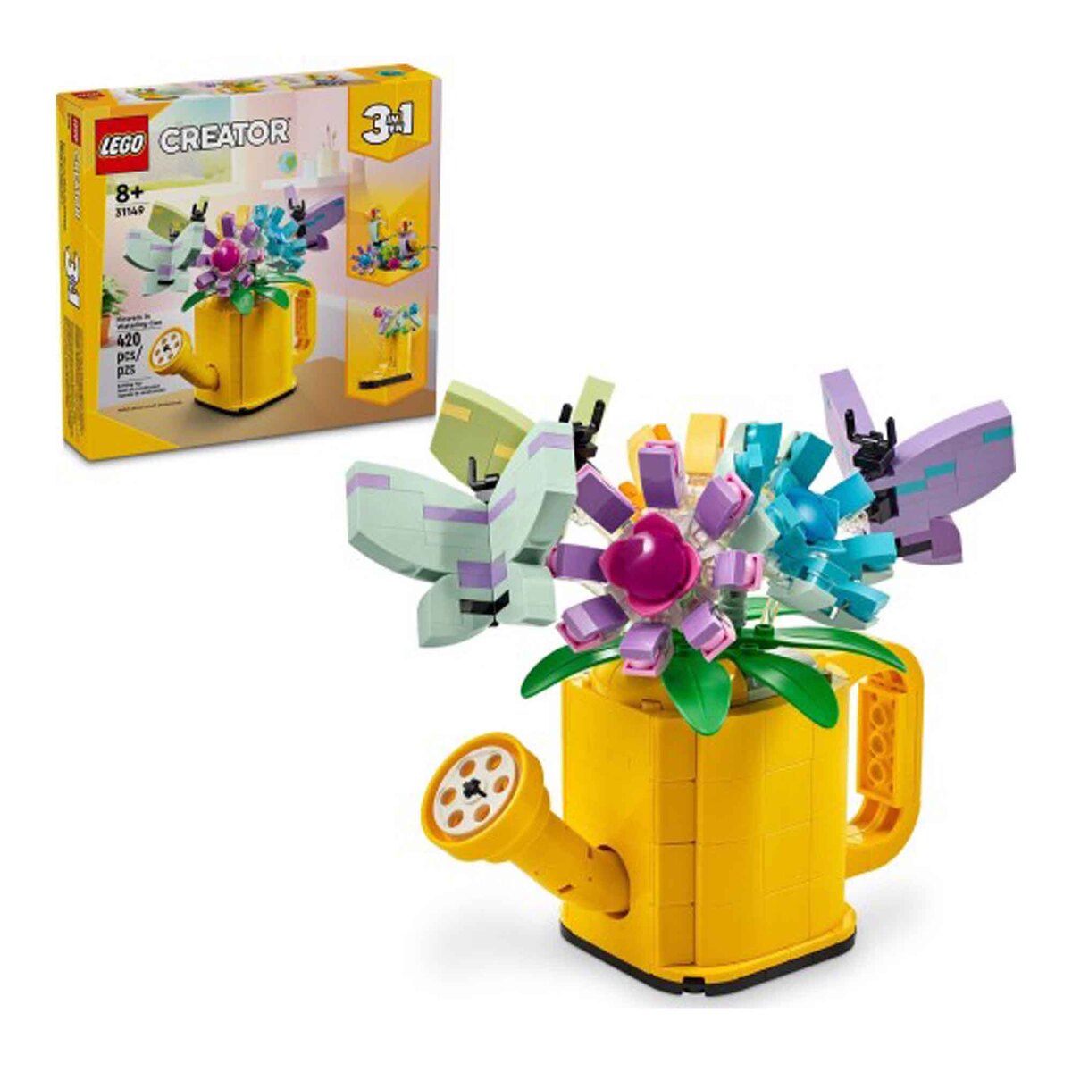 Lego Flowers in Watering Can, 4 pcs, 31149