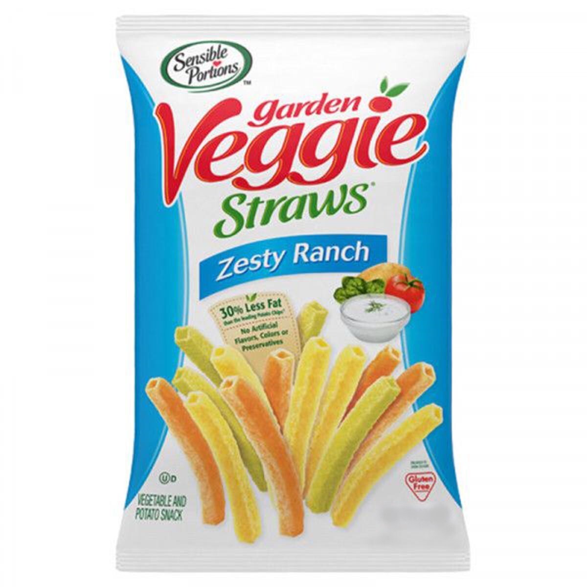 Sensible Portions Zesty Ranch Garden Veggie Straws 120 g
