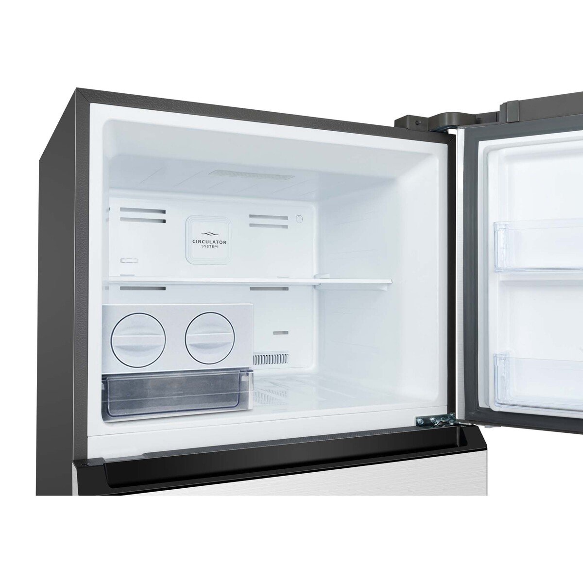 TCL Double Door Refrigerator, 550 L, Inox, P550TMN