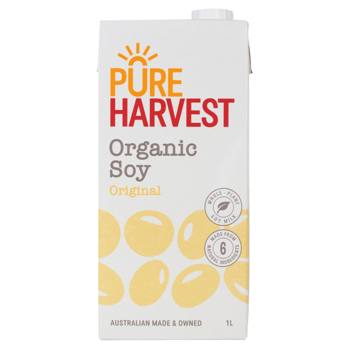 Pureharvest Organic Soy Milk Original 1 Litre