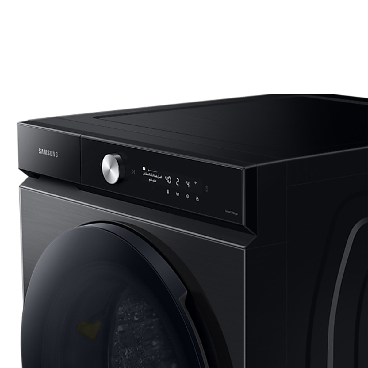 Samsung Front Load Washer & Dryer, 18/9Kg, Black, WD18B6400KVGU