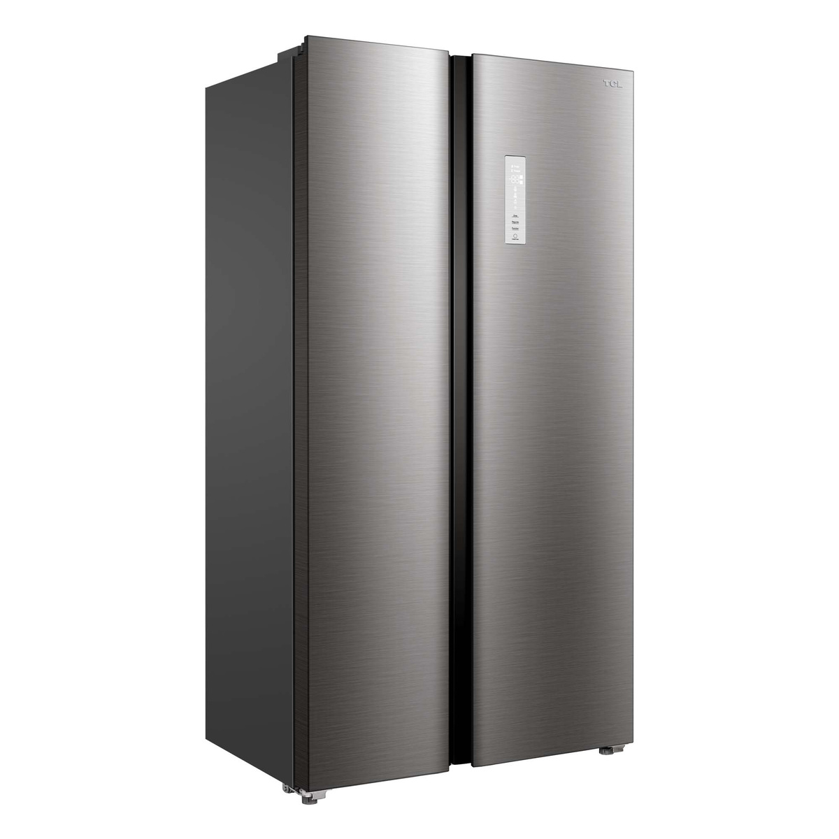 TCL Side by Side Refrigerator with Inverter Compressor, 635 L, Inox, P635SBSN
