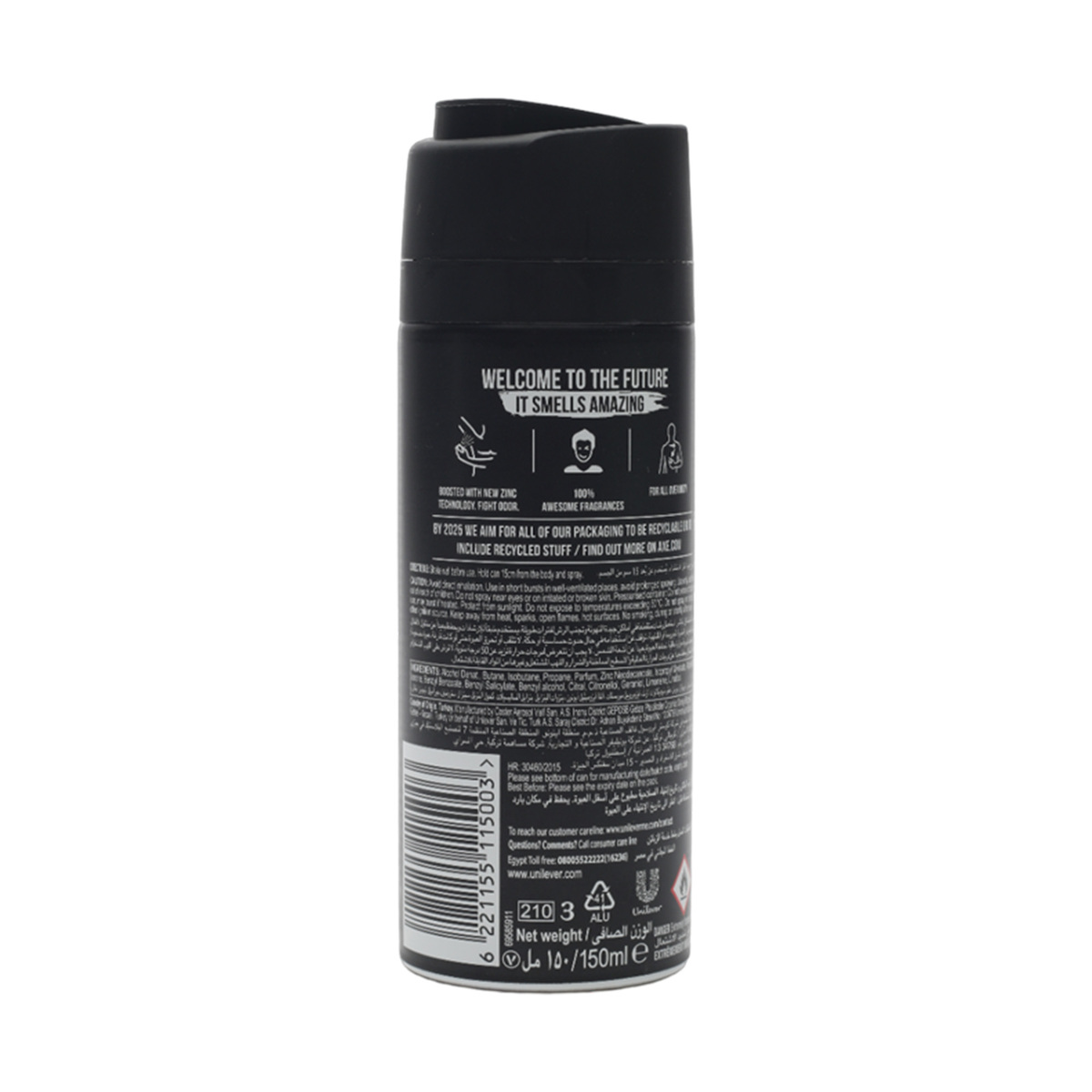 Axe Black Frozen Pear & Cedarwood Scent 48Hrs Deodorant Body Spray 150 ml 2 + 1