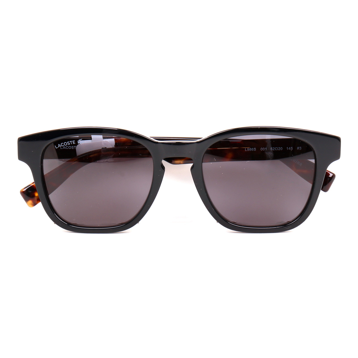 Lacoste Men's Rectangle Sunglasses, Grey, 986S5220