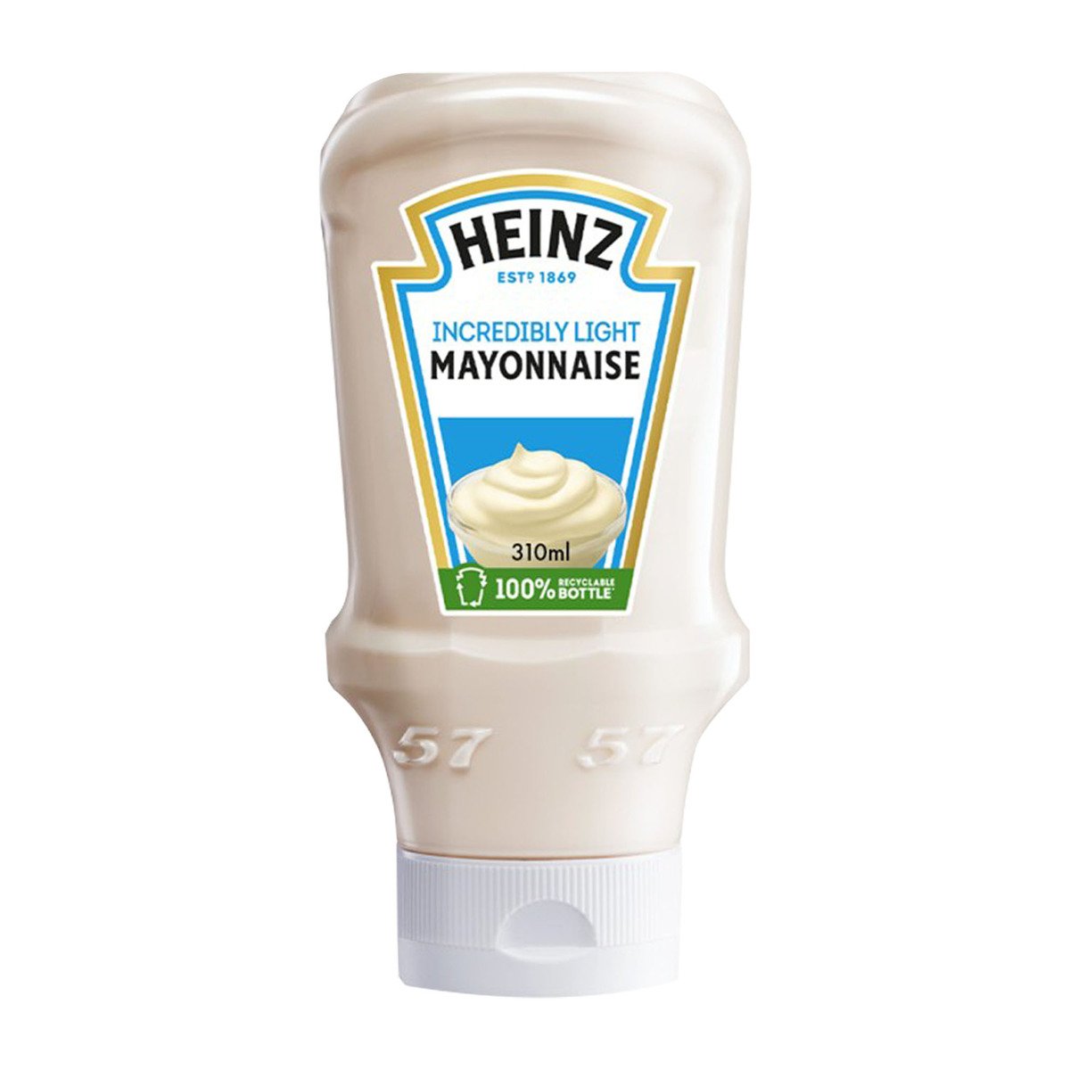 اشتري قم بشراء Heinz Incredibly Light Mayonnaise Top Down Squeezy Bottle 310 ml Online at Best Price من الموقع - من لولو هايبر ماركت Mayonnaise في الامارات