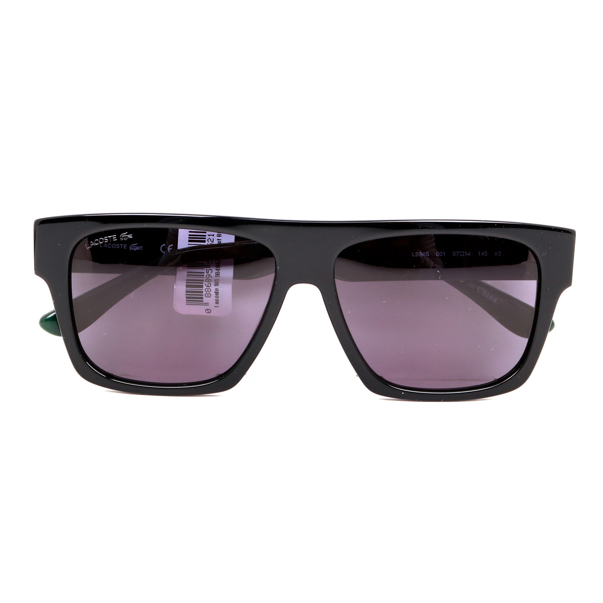 Lacoste Men's Rectangle Sunglasses, Grey, 984S5714